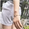 Pulseira de aço inoxidável do ouro branco do bracelete 24k de Plum With Diamonds Modified Nail